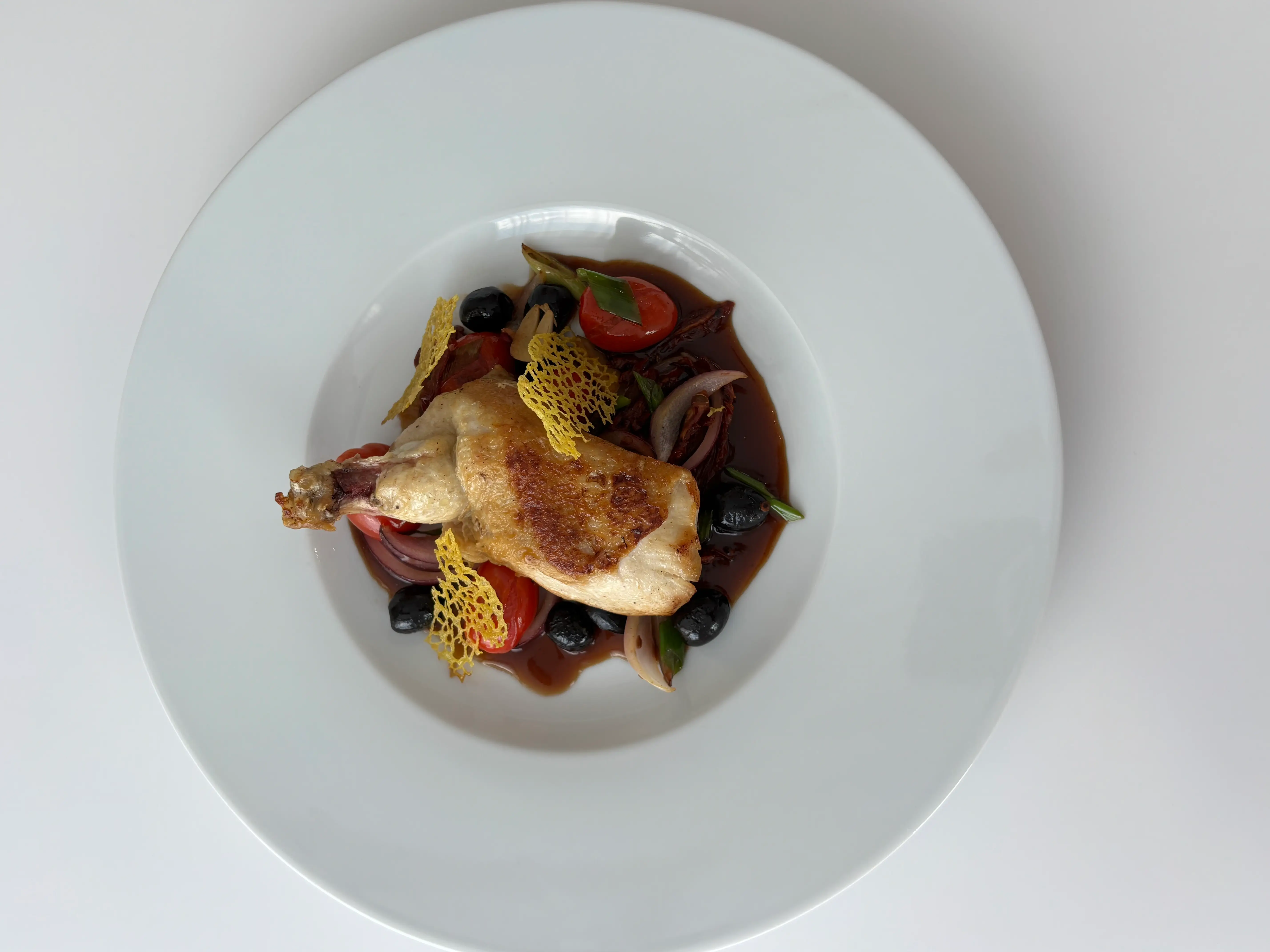 Dish in the hotel restaurant
